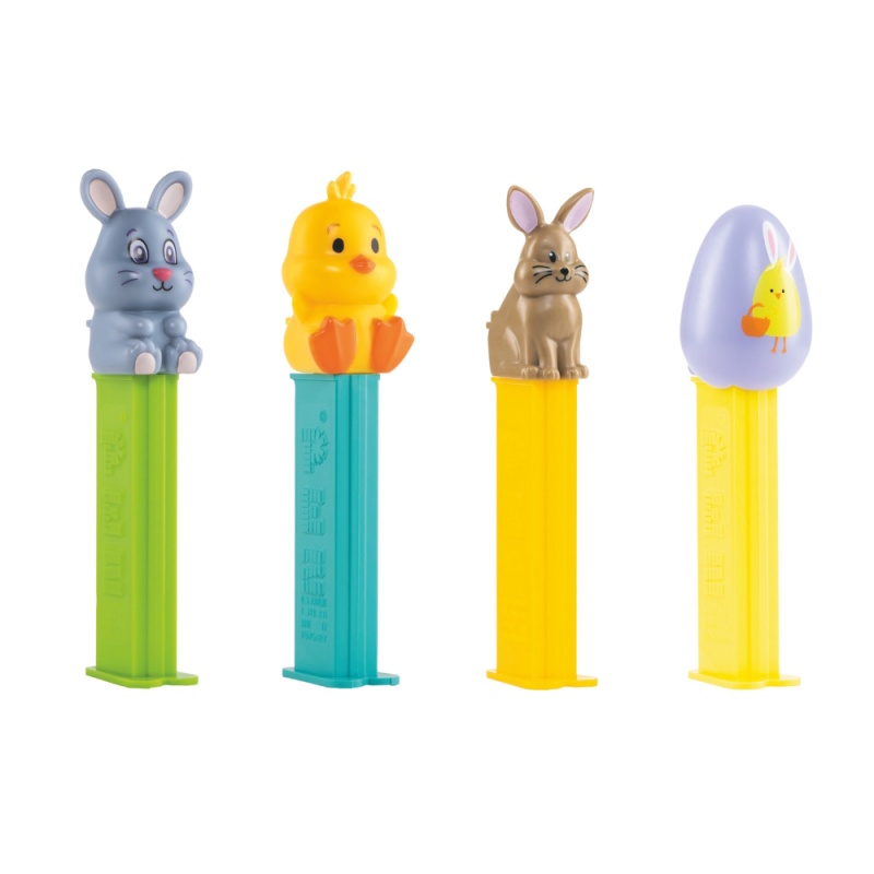 Easter PEZ Dispenser & 2 Sweets Candy Packs 17g